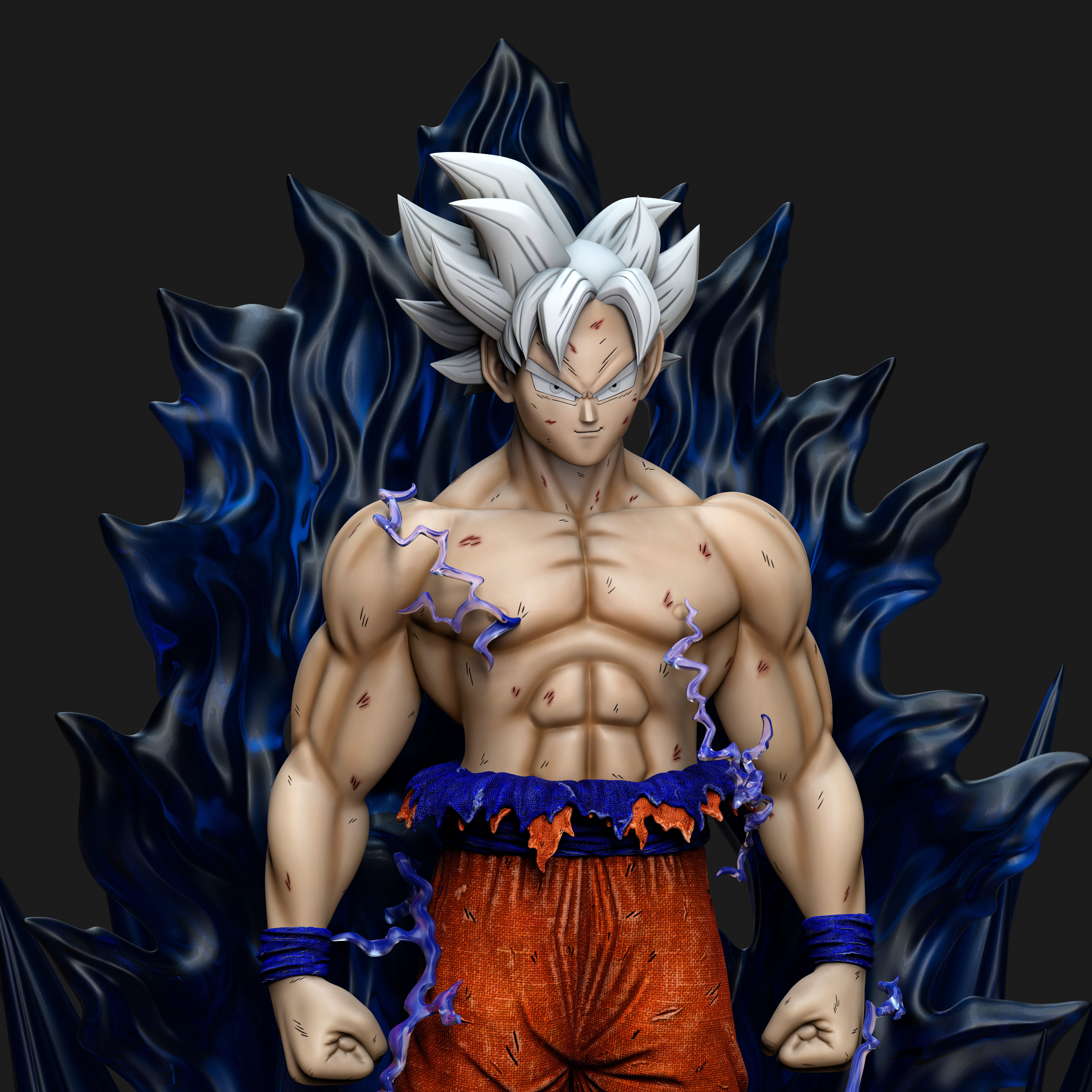 Goku Ultra Instinto - Dragon Ball Super 3D print model_5