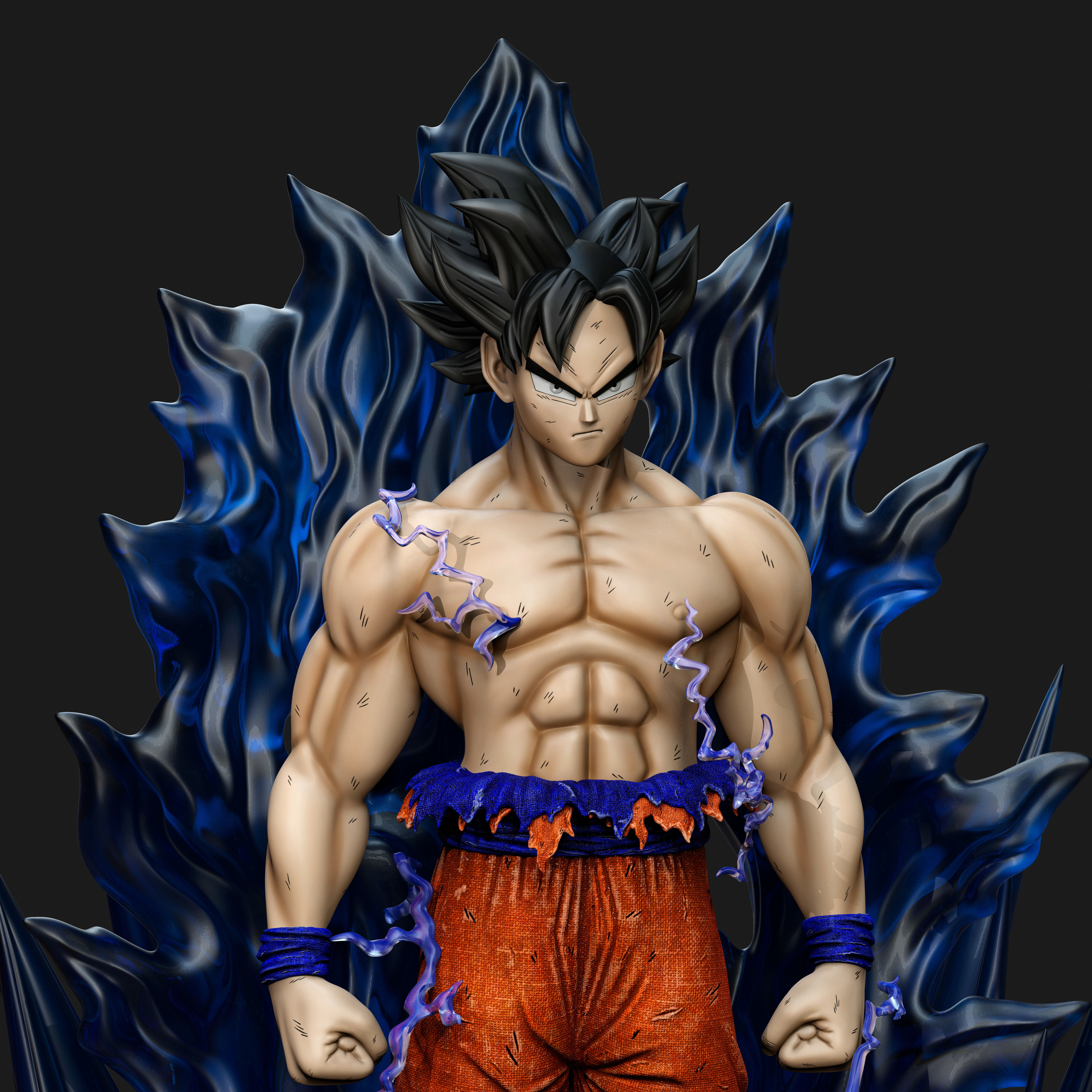 Goku Ultra Instinto - Dragon Ball Super 3D print model_2