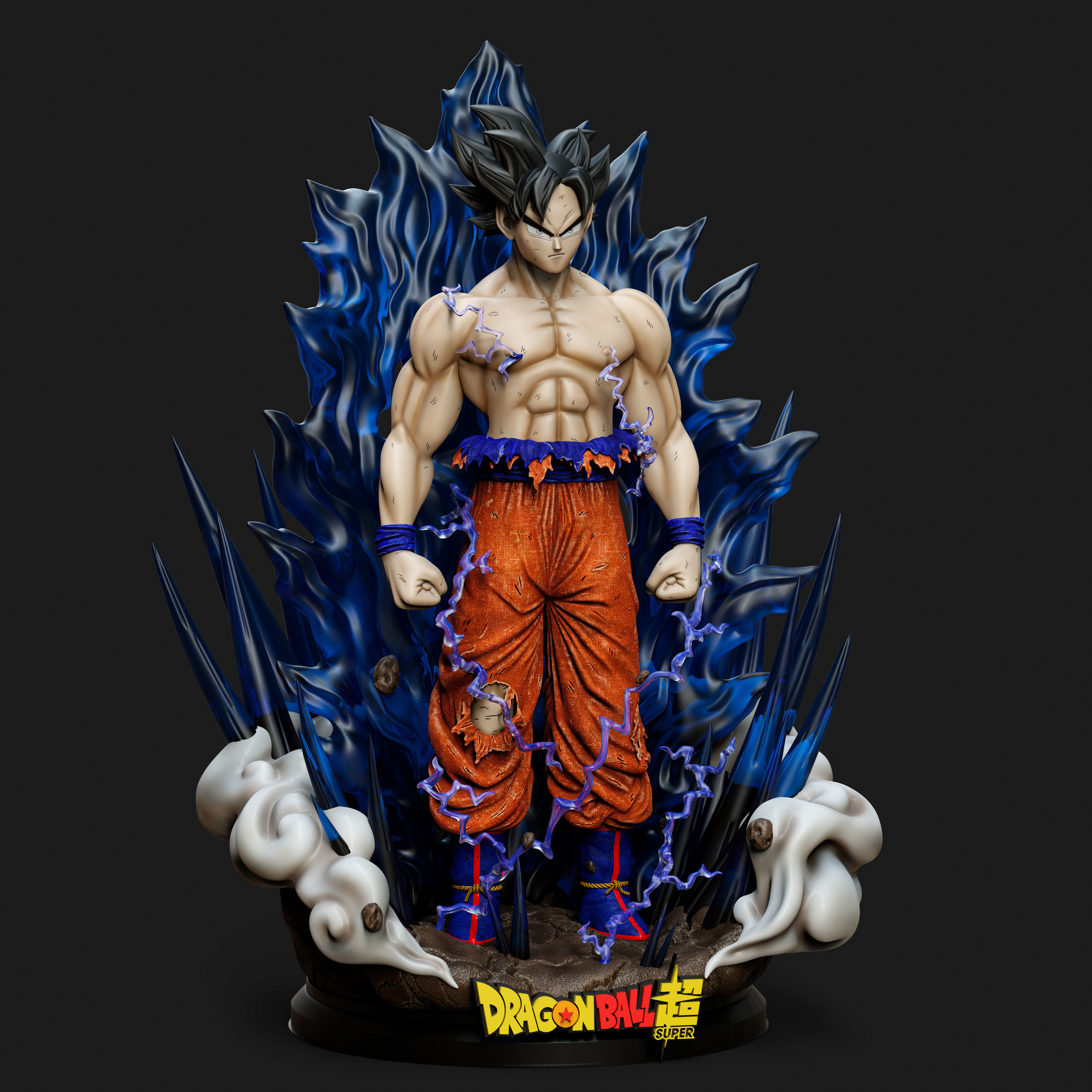Goku Ultra Instinto - Dragon Ball Super 3D print model_7