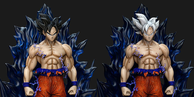 Goku Ultra Instinto - Dragon Ball Super 3D print model