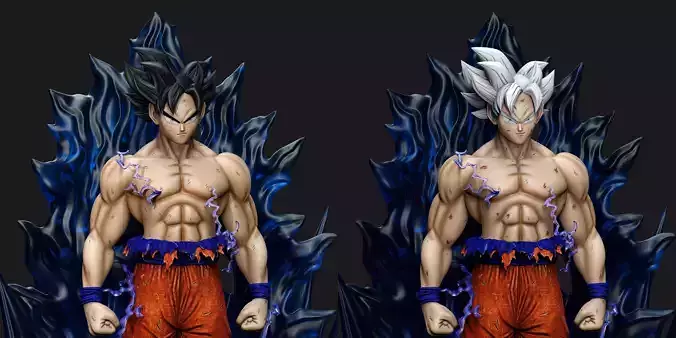 Goku Ultra Instinto - Dragon Ball Super 3D print model