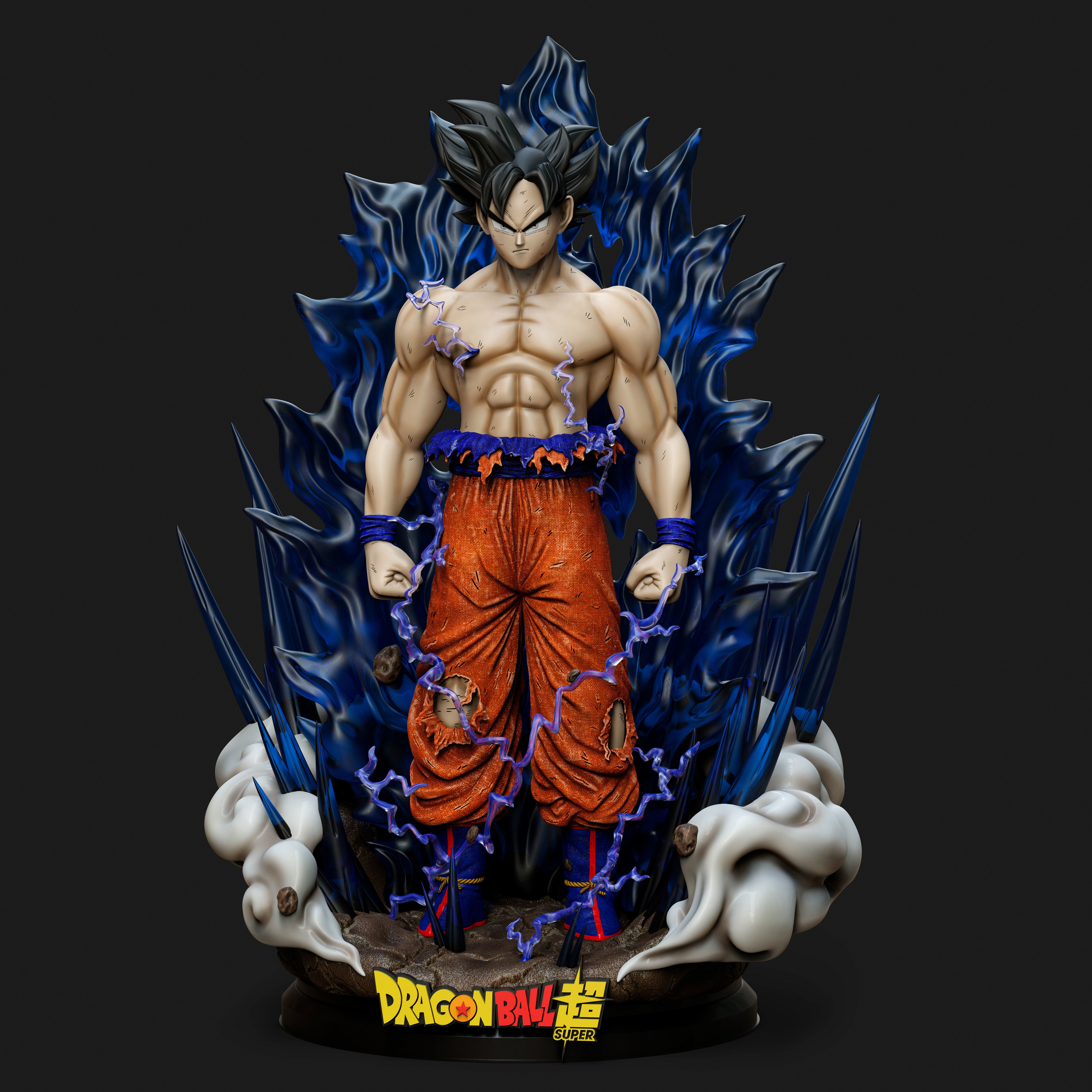 Goku Ultra Instinto - Dragon Ball Super 3D print model_9