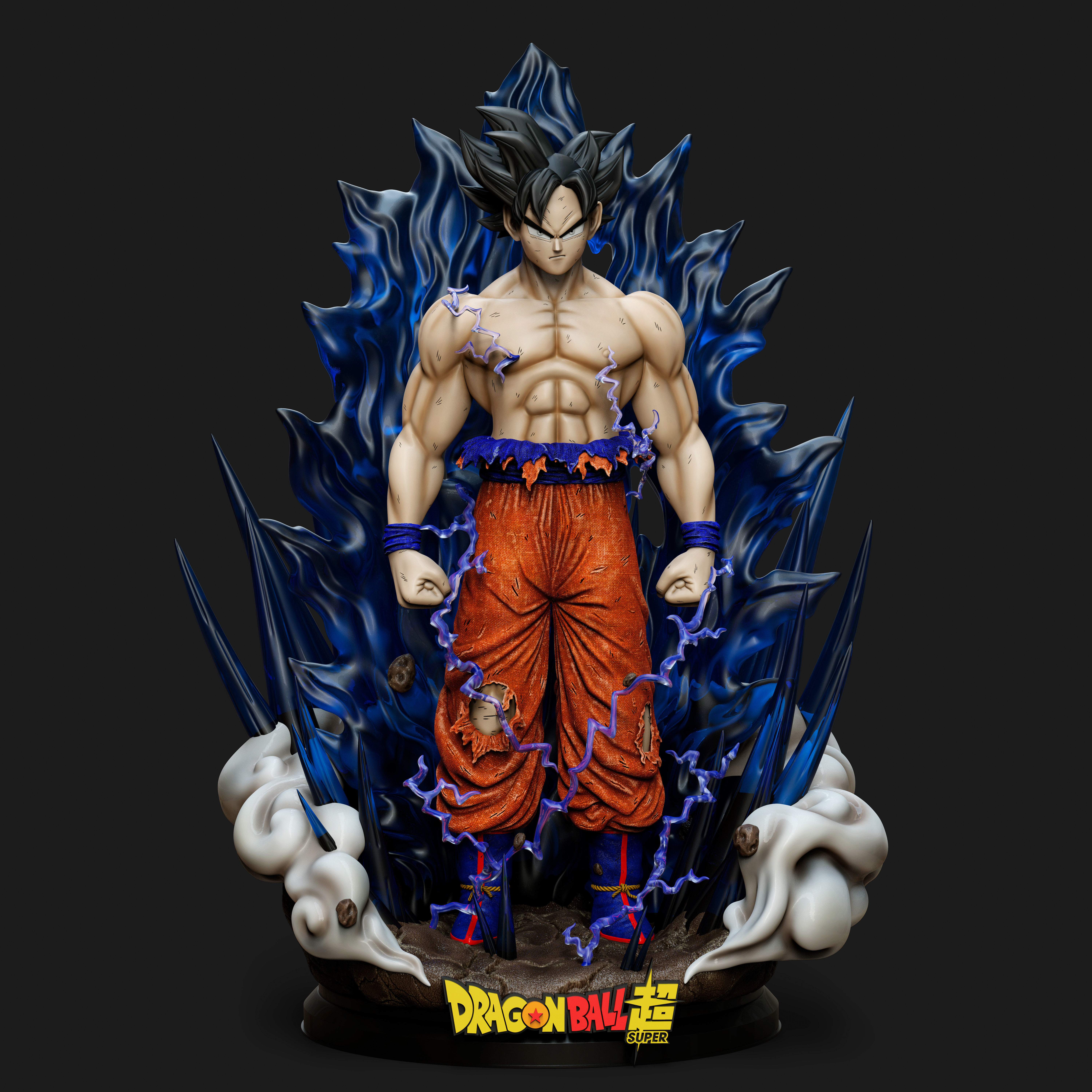 Goku Ultra Instinto - Dragon Ball Super 3D print model_8