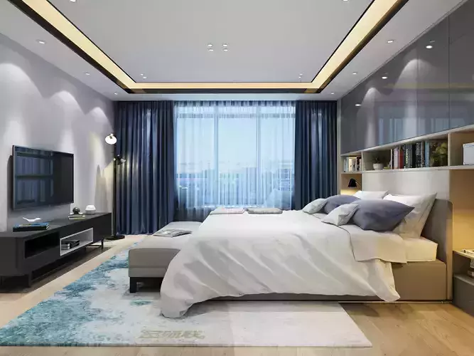 BEDROOM DESIGN 3D model 3D model