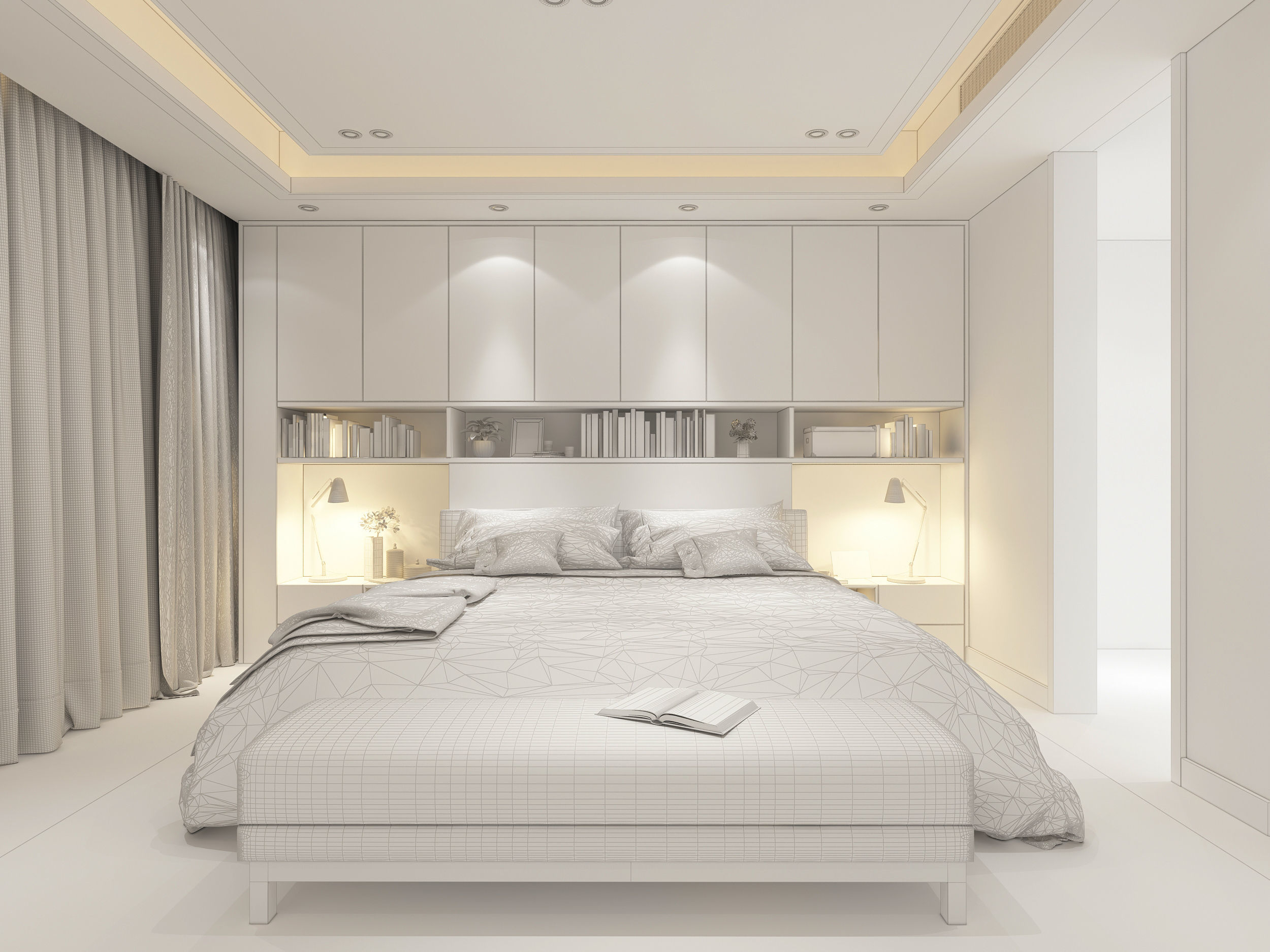 BEDROOM DESIGN 3D model 3D model_6