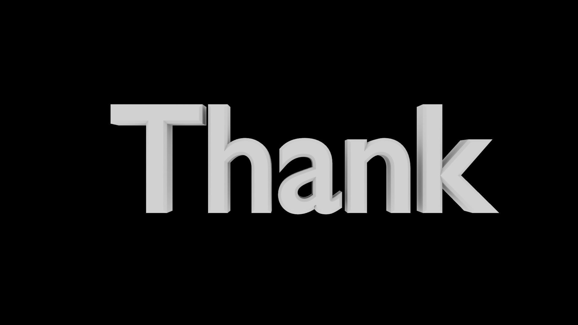 Streaking Thank You Text Animation  3D model_4