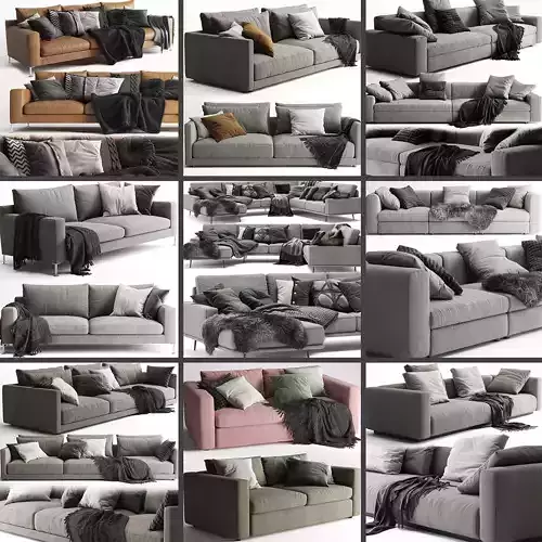 Sofa Collection 03 - 10 Items 3D model