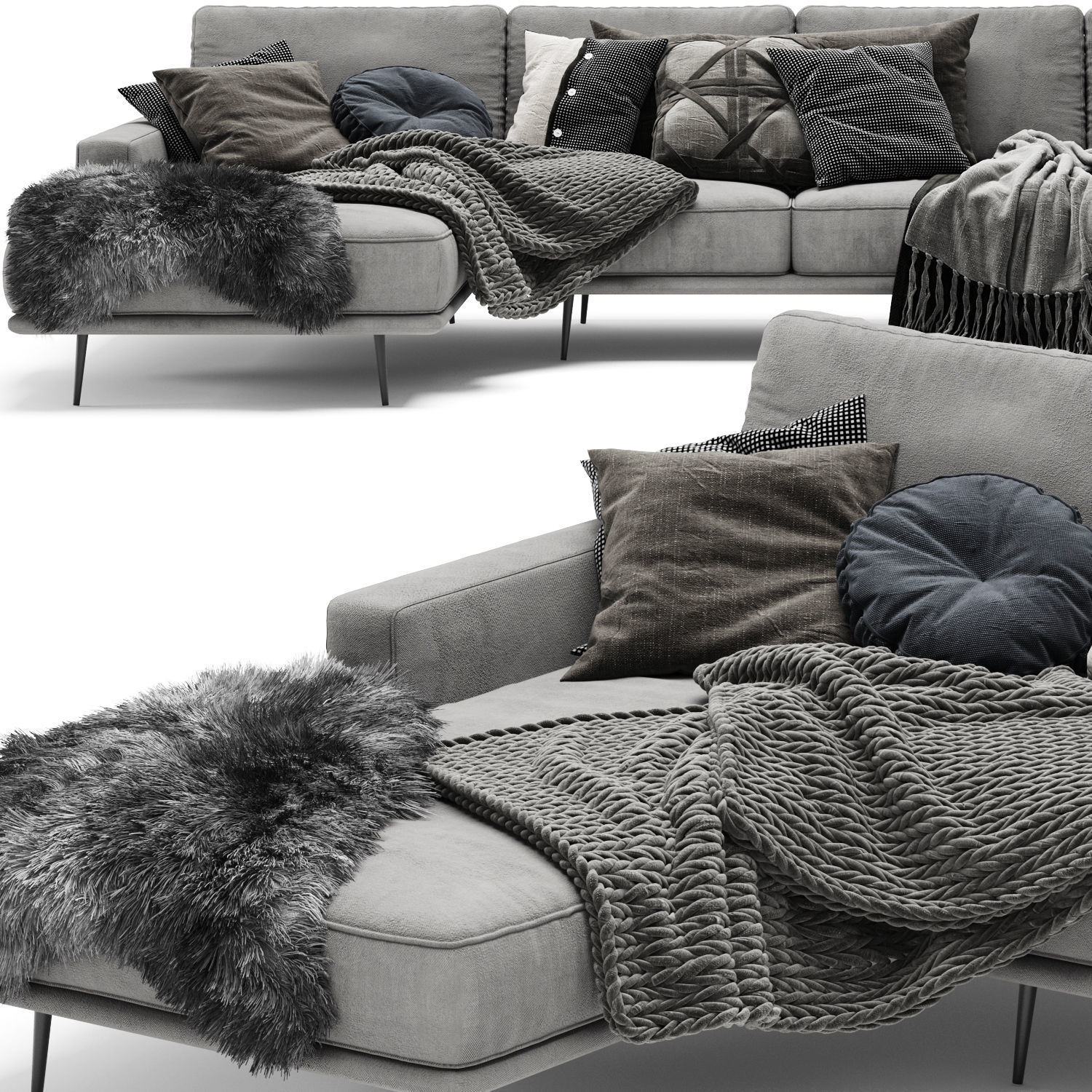 Sofa Collection 03 - 10 Items 3D model_2