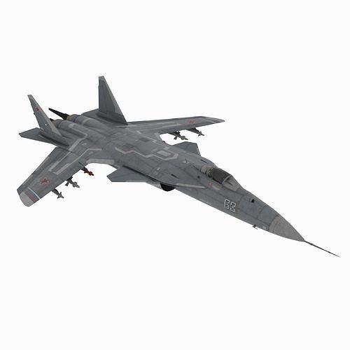 Aircraft03 russian typhoon fighter jet 3D model