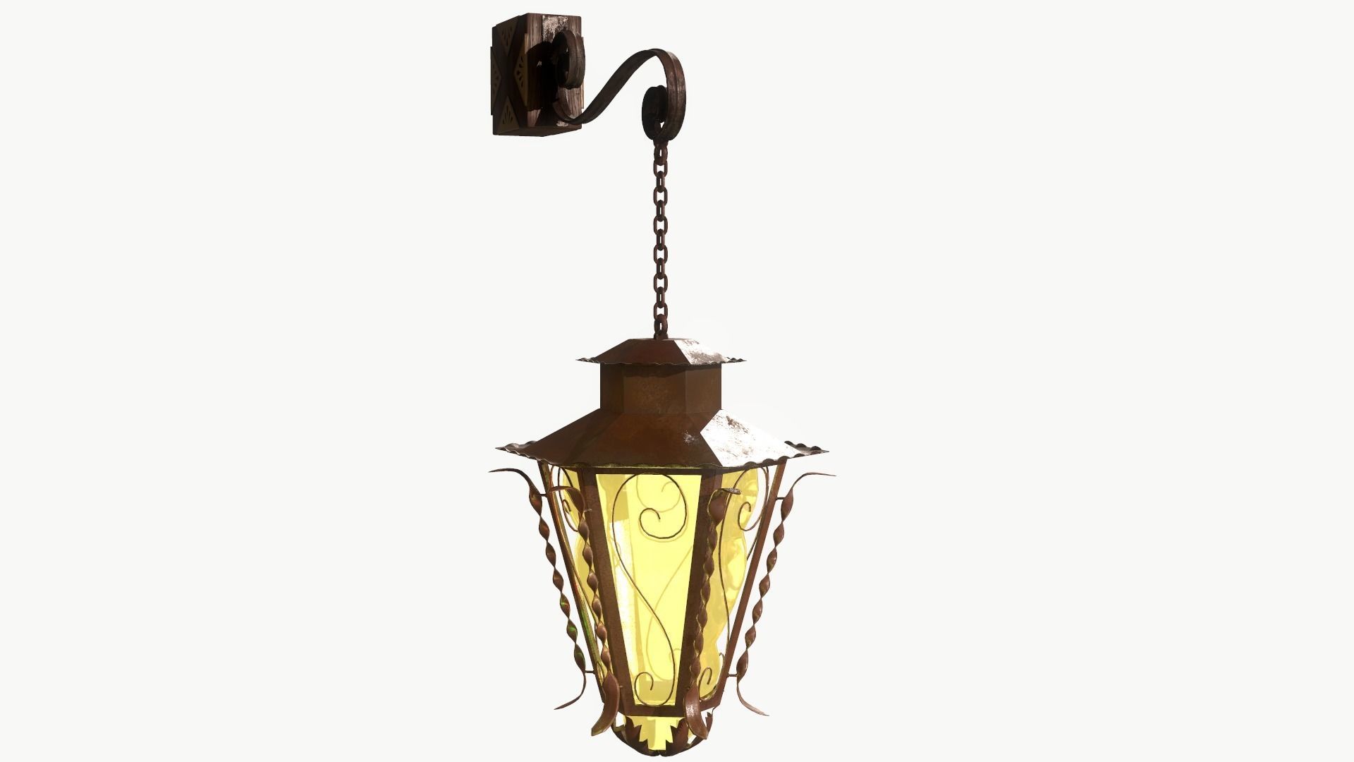 Decorative Lantern Low-poly 3D model_9