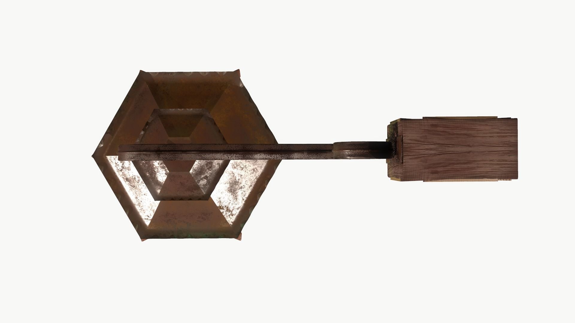 Decorative Lantern Low-poly 3D model_15