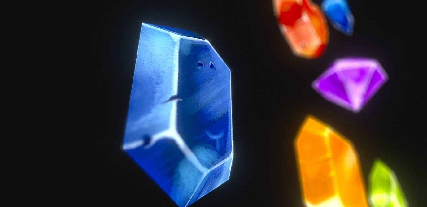 Gem Stone Collection - Lowpoly Low-poly 3D model_4