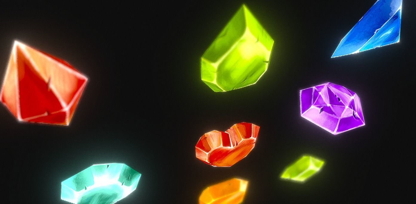 Gem Stone Collection - Lowpoly Low-poly 3D model_3
