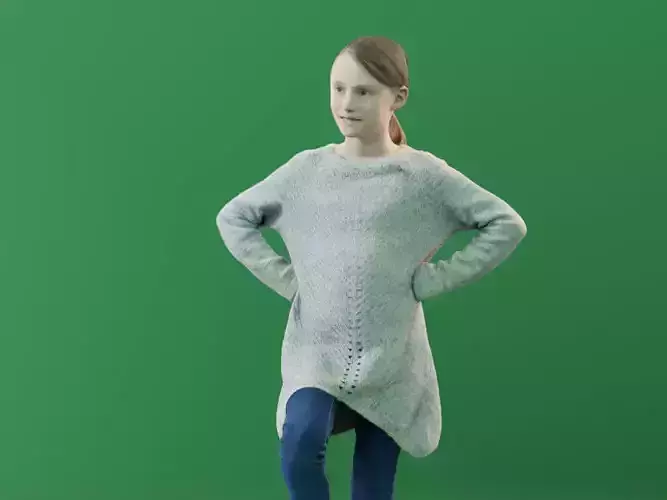 Mara 10191 - Standing Soccer Girl Low-poly 3D model Mara 10191 - Standing Soccer Girl Low-poly 3D model