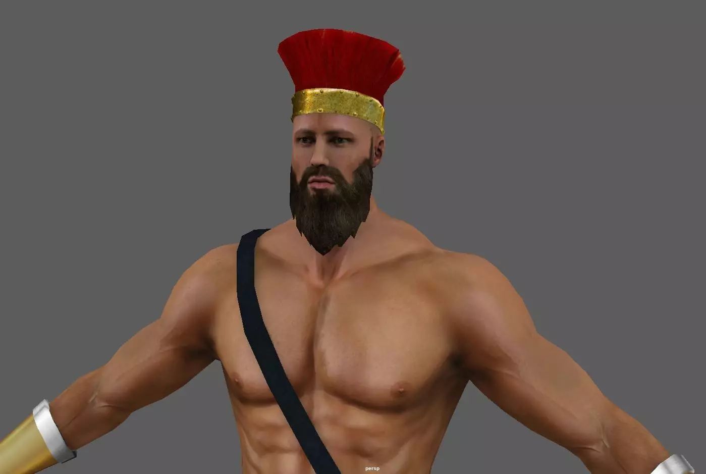 warrier greek warrior Low-poly 3D model