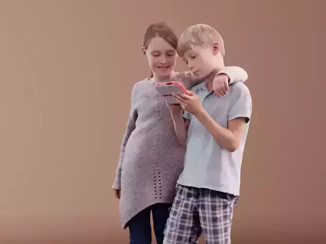 Mara and Leo 10192 - Casual Kids Low-poly 3D model Mara and Leo 10192 - Casual Kids Low-poly 3D model