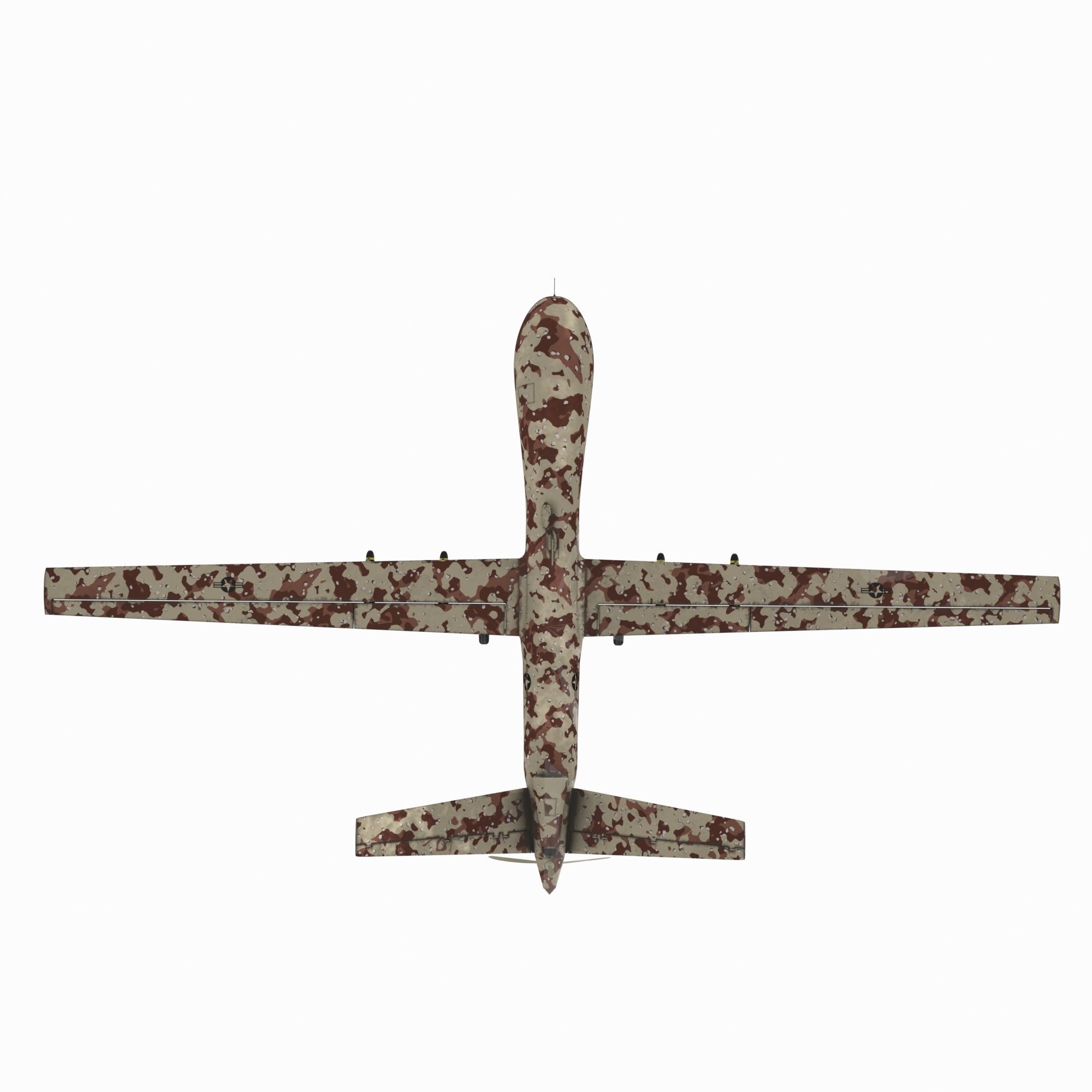 Aircraft05 military drone 3D model_5