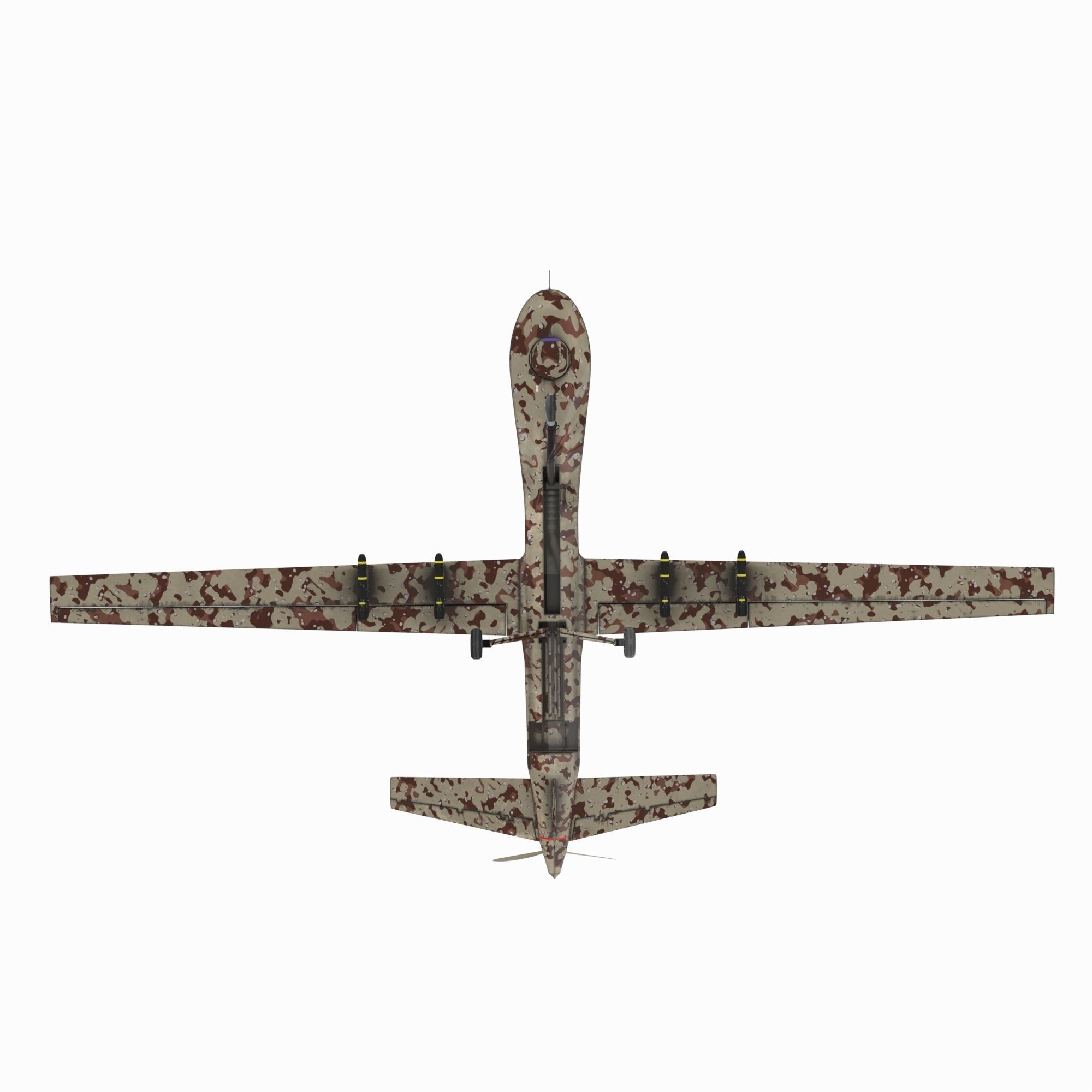 Aircraft05 military drone 3D model_6