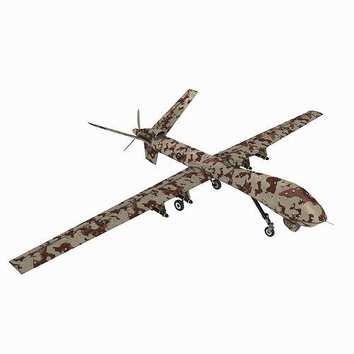 Aircraft05 military drone 3D model