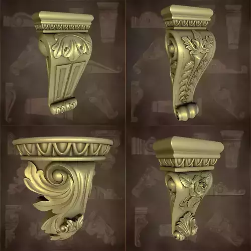 Corbels vol 01 Free 3D model
