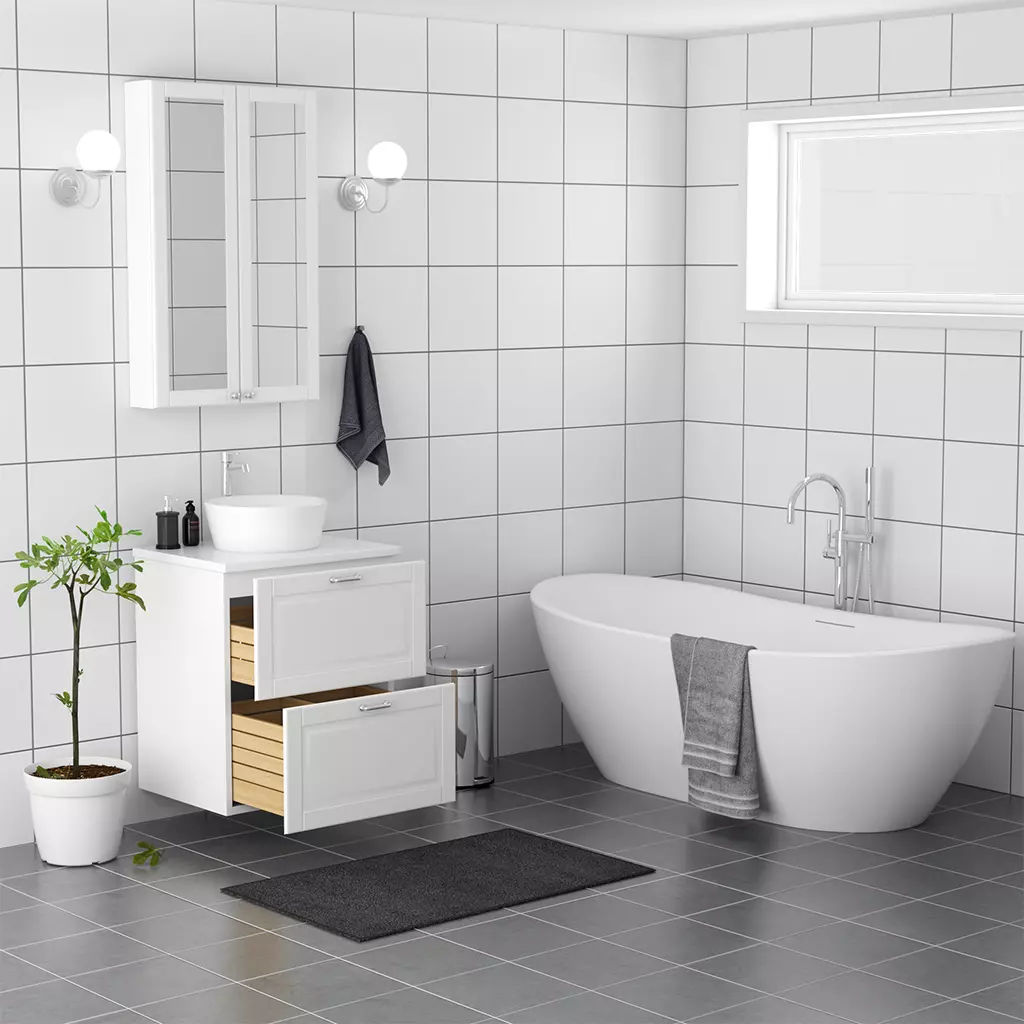 Bathroom ikea Low-poly 3D model