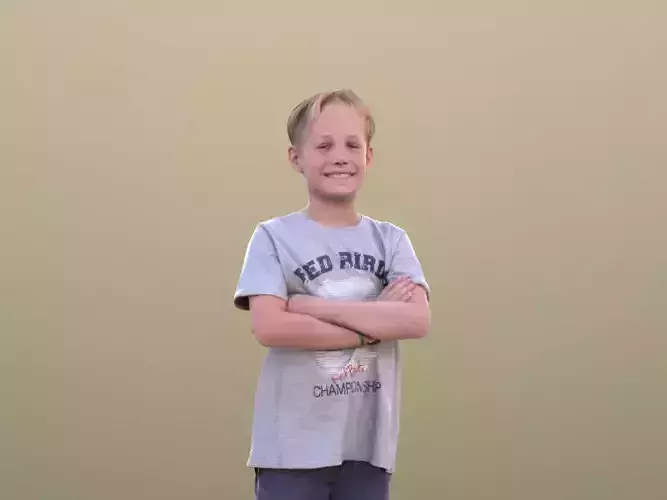 Cory 10398 - Standing Casual Child Low-poly 3D model Cory 10398 - Standing Casual Child Low-poly 3D model