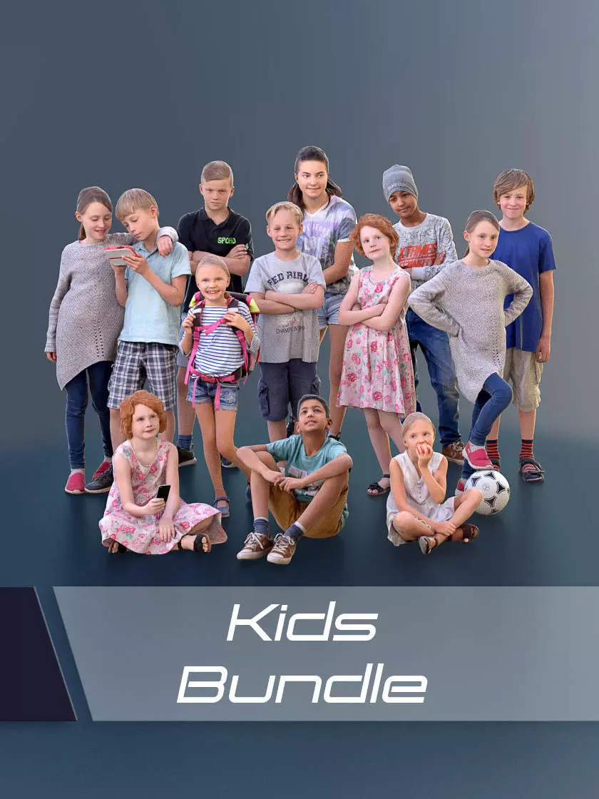 1006 Kids Bundle 01 3D Model Collection_0