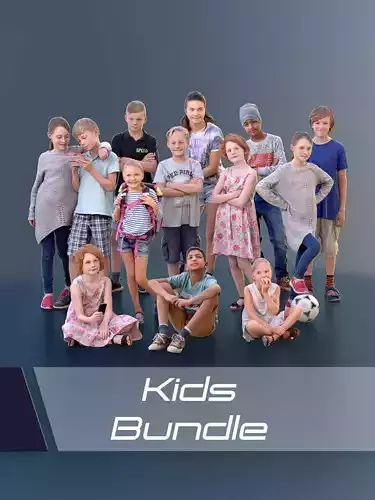 1006 Kids Bundle 01 3D Model Collection