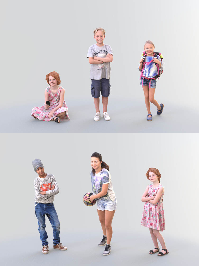 1006 Kids Bundle 01 3D Model Collection_2