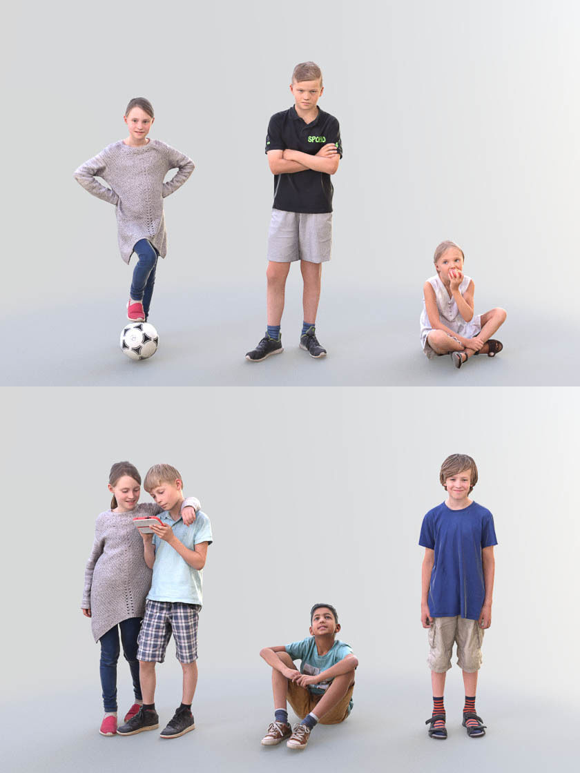 1006 Kids Bundle 01 3D Model Collection_3