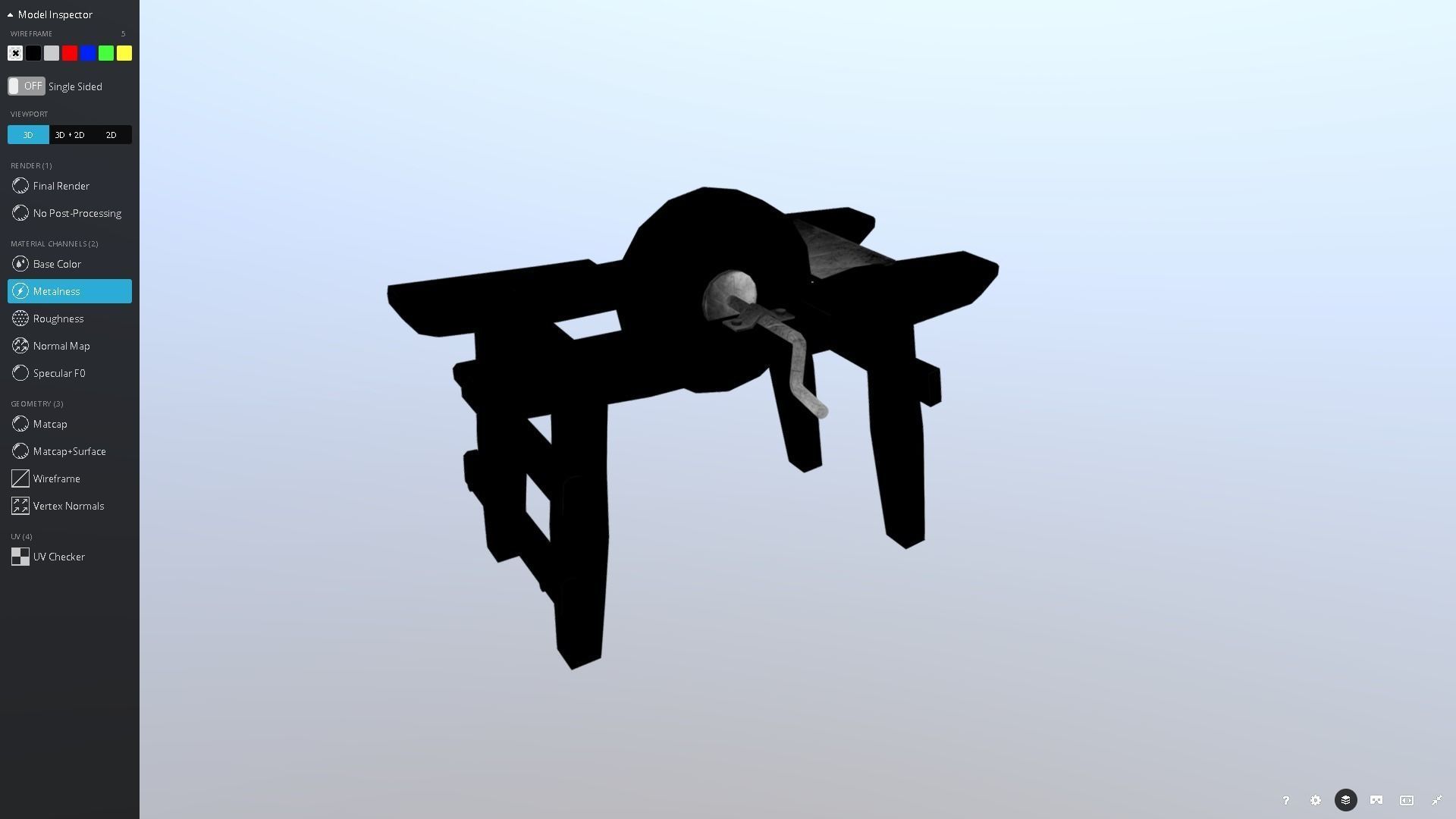 Medieval Grindstone Prop Low-poly 3D model_5