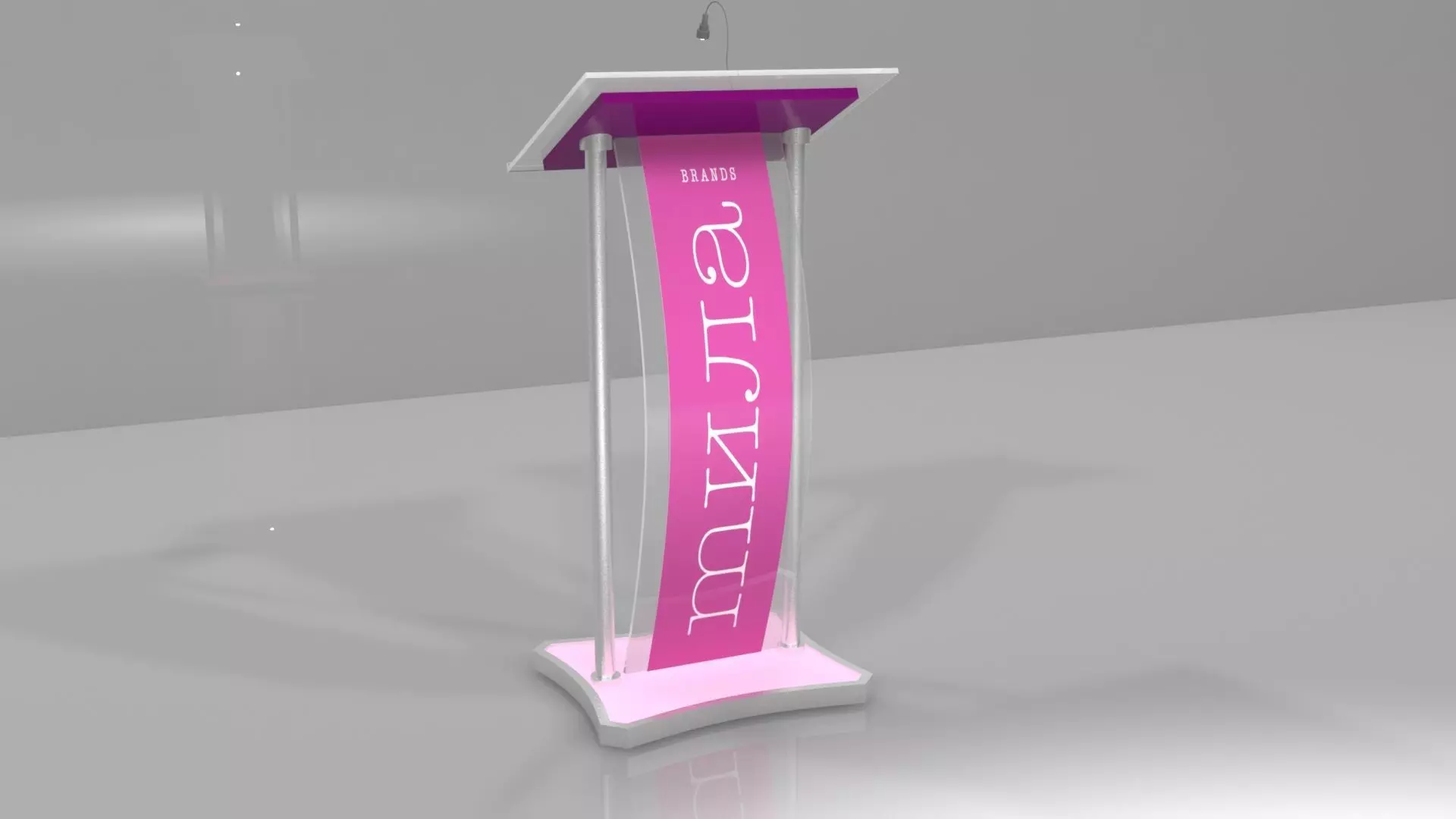 mila rostrum - podium - stage - presentation Low-poly 3D model