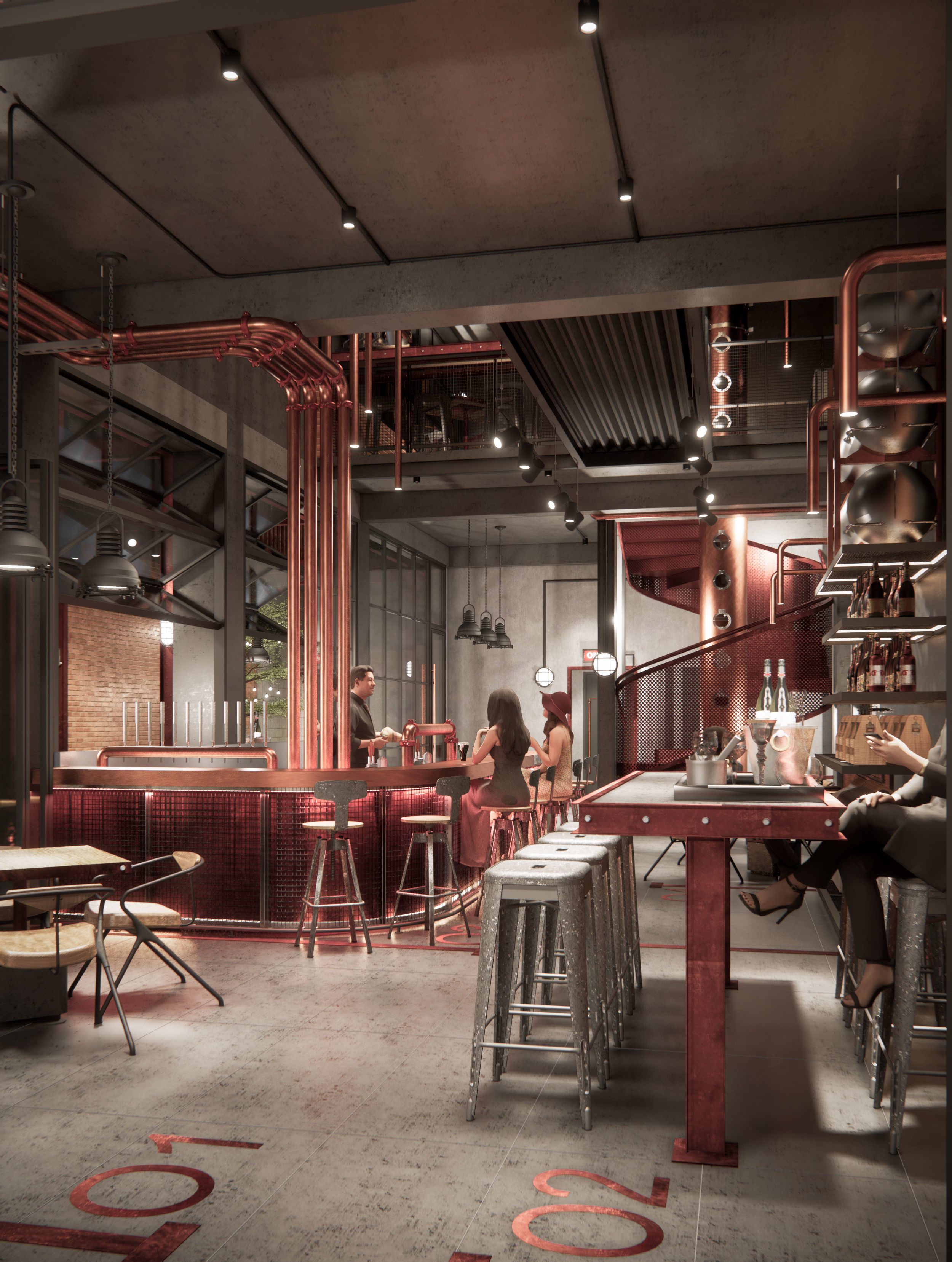 TAPROOM BREWERY ARCHITECTURE AND INTERIOR DESIGN 3D model_7