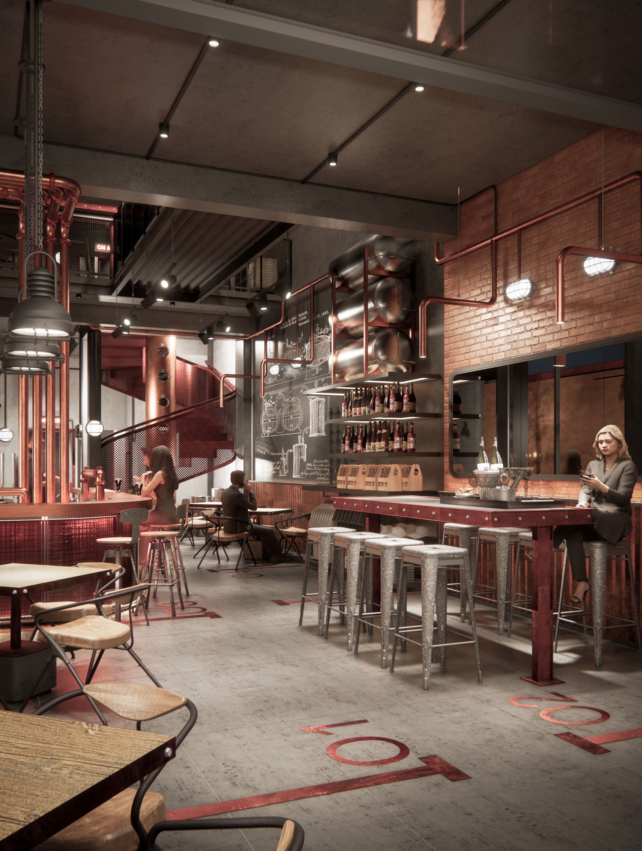 TAPROOM BREWERY ARCHITECTURE AND INTERIOR DESIGN 3D model_5