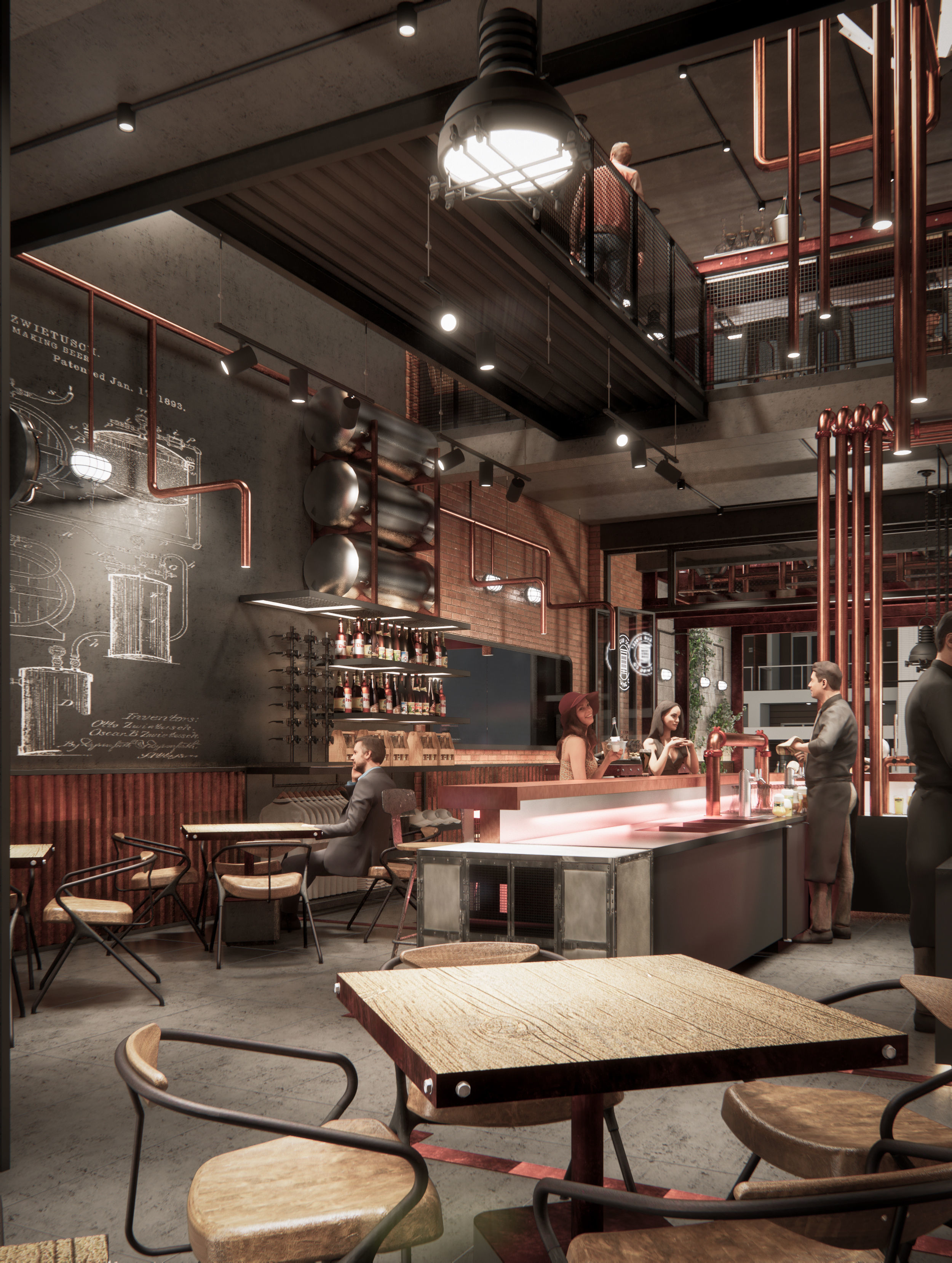TAPROOM BREWERY ARCHITECTURE AND INTERIOR DESIGN 3D model_6
