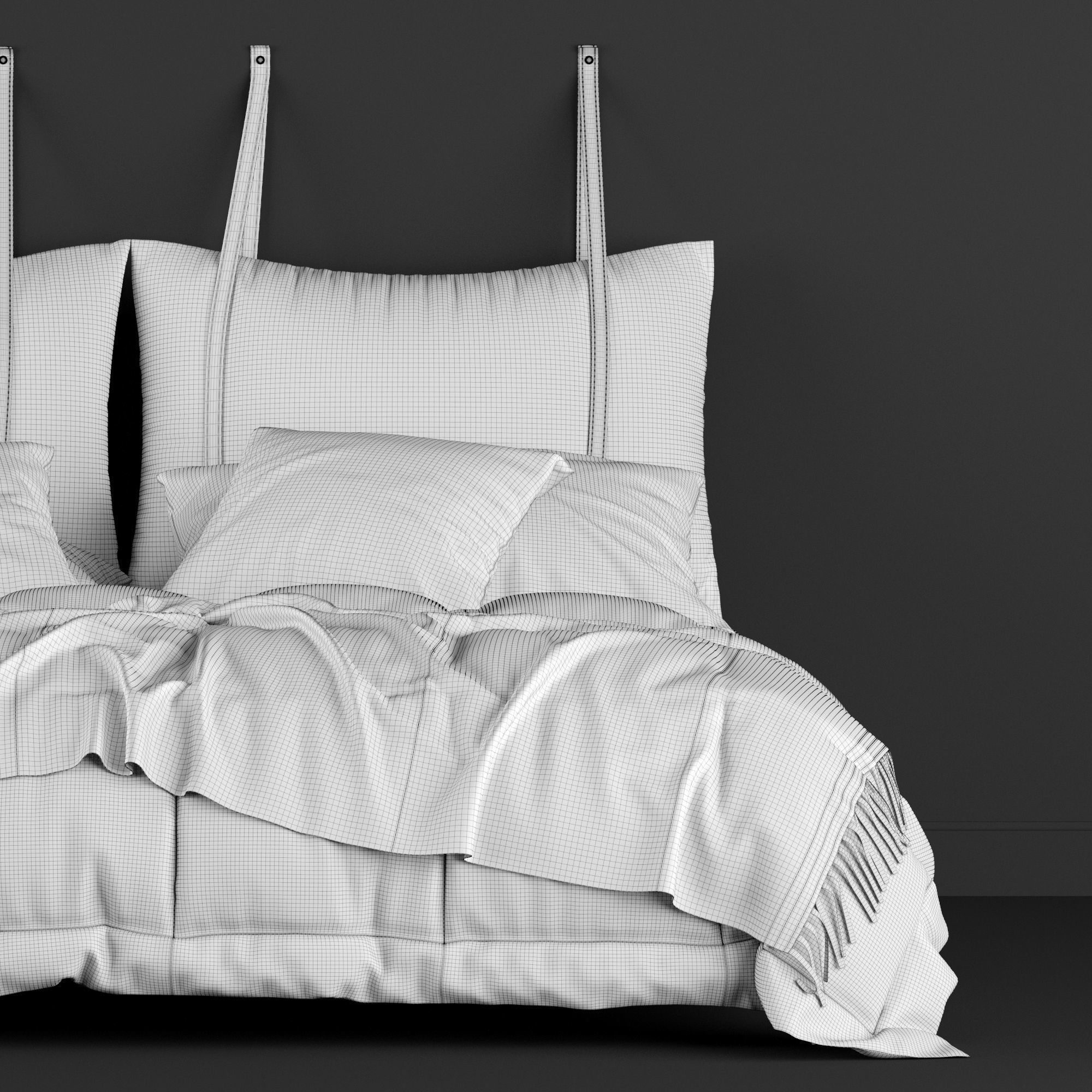modern bed 7 3D model_9