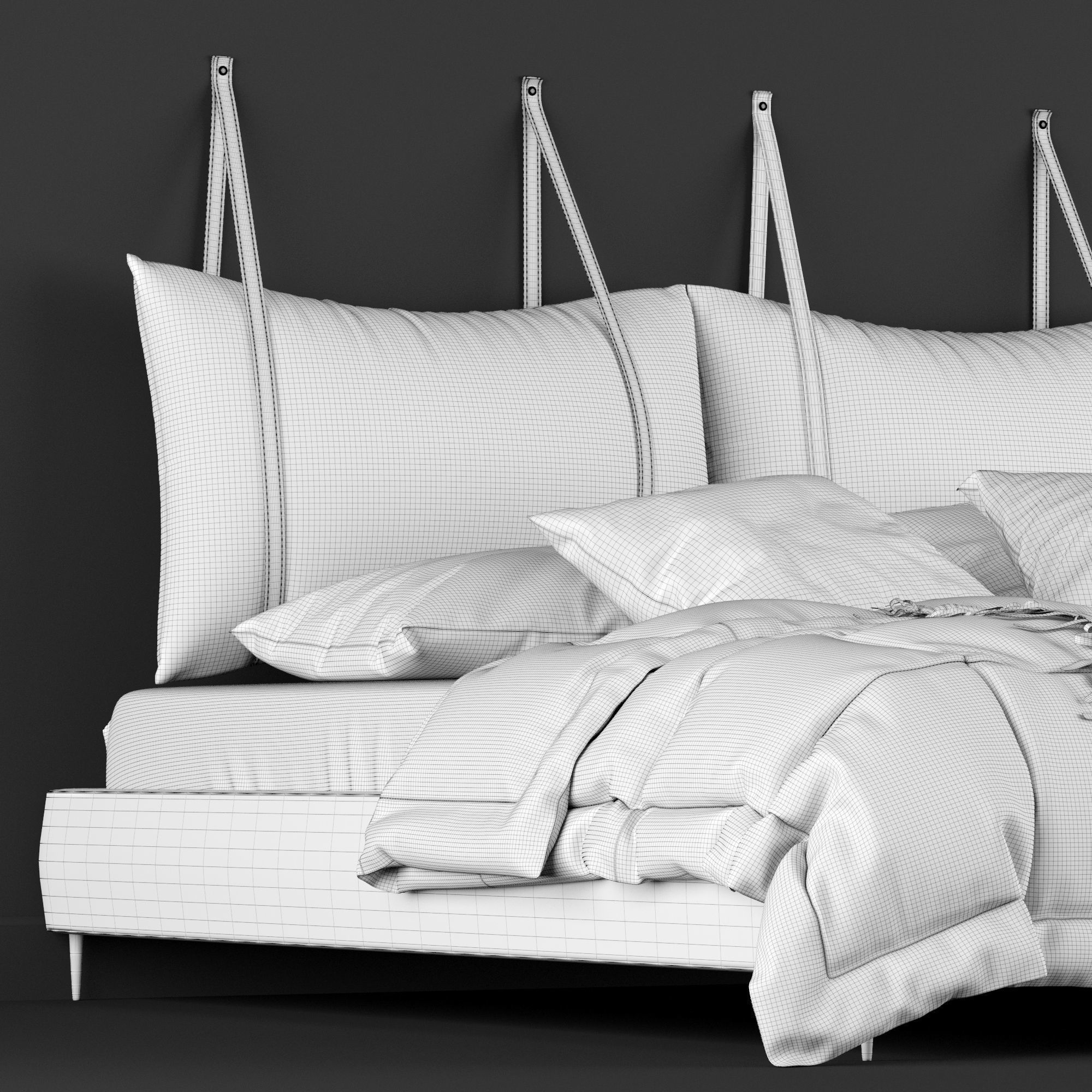 modern bed 7 3D model_10