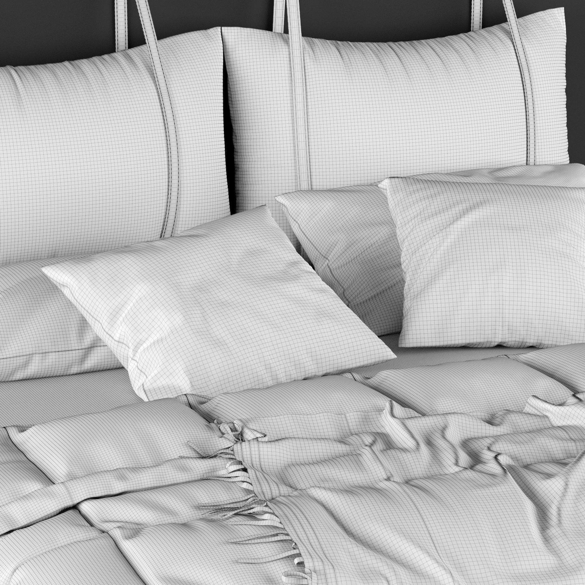 modern bed 7 3D model_7