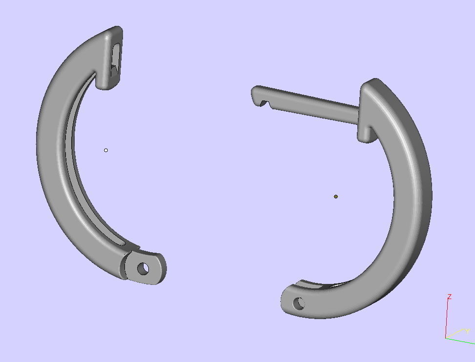Delicate Fine Hoop Earrings 3d model 3D print model_10