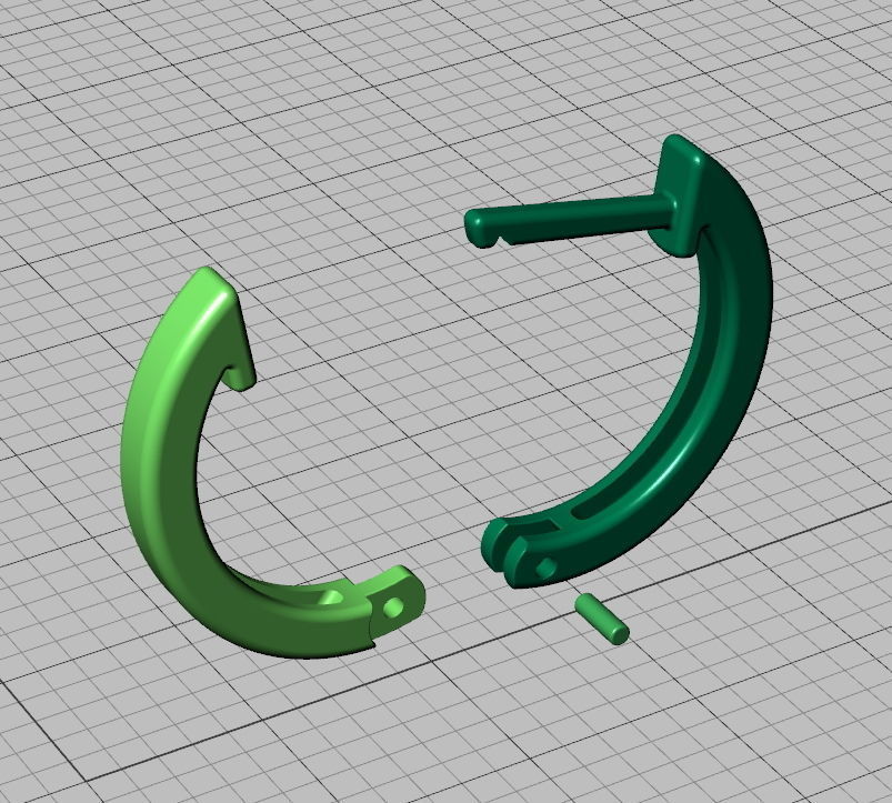 Delicate Fine Hoop Earrings 3d model 3D print model_8