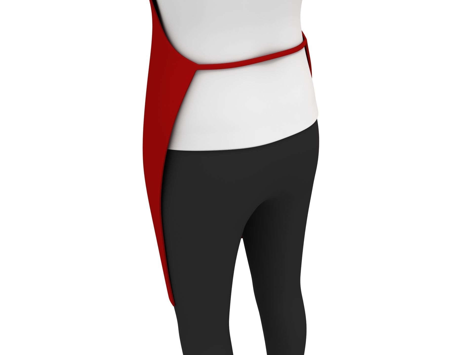 CartoonGirl013 Chef Woman 3D model_7