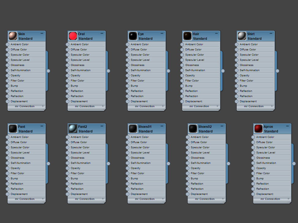CartoonGirl013 Chef Woman 3D model_16