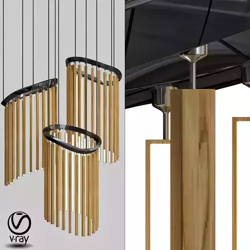 Custom chime chandelier