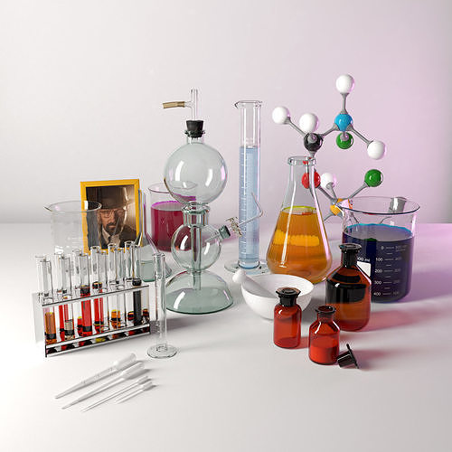 Laboratory glassware 3D model