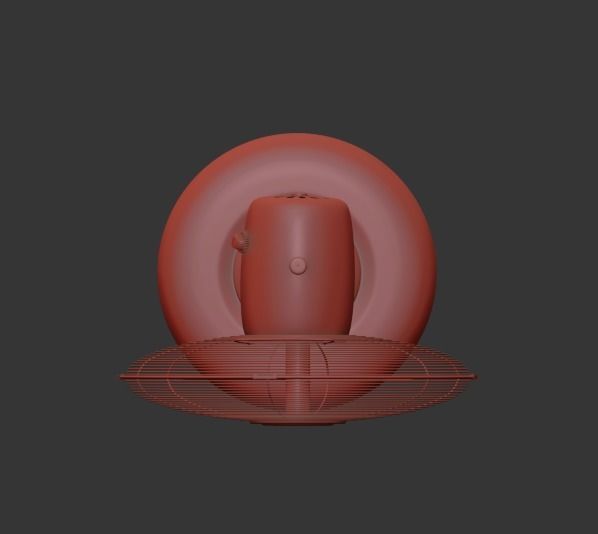 antique fan 3D model_1