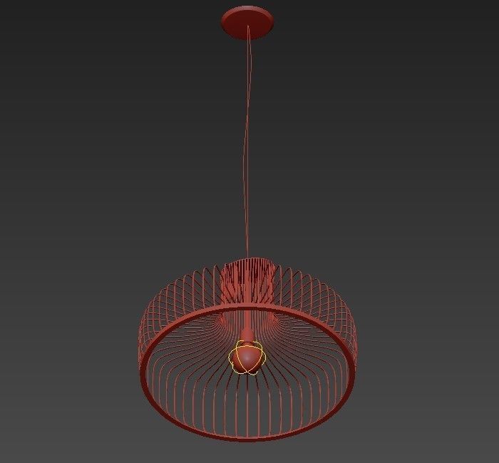 Wedding pendant lamp 3D model_1