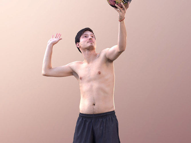 Andy 10103 - Volleyball Guy Low-poly 3D model