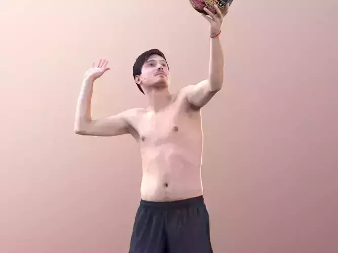 Andy 10103 - Volleyball Guy Low-poly 3D model