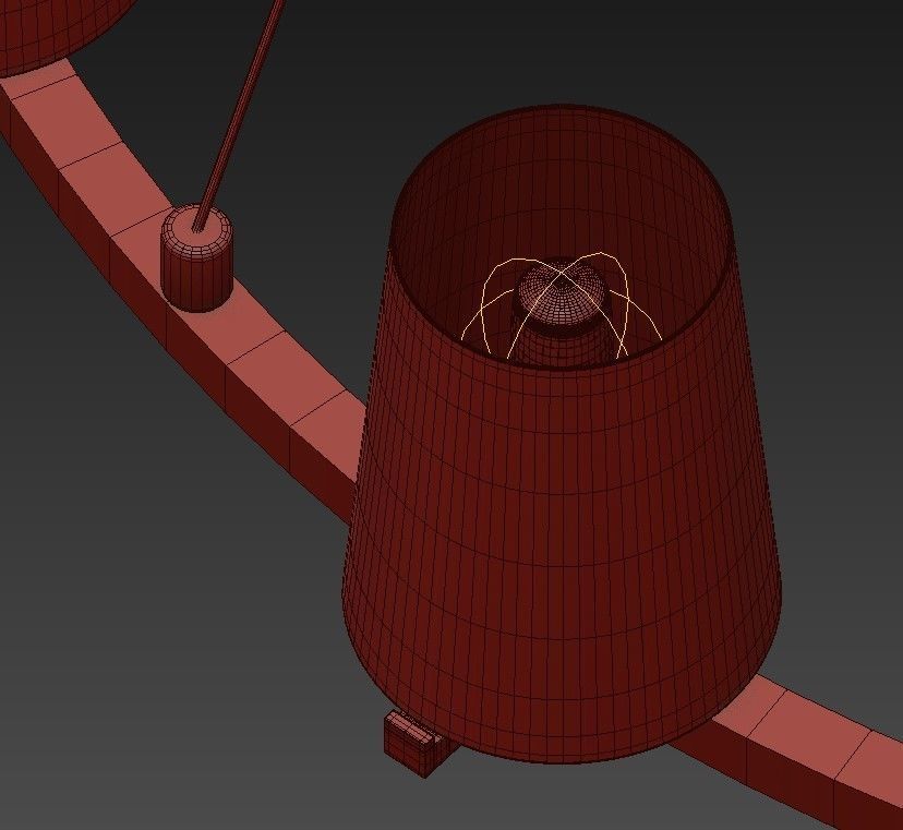 RH Pauillac Round Chandelier 3D model_5