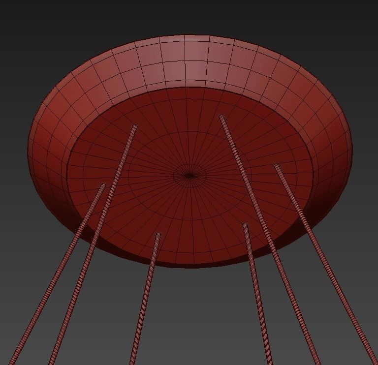 RH Pauillac Round Chandelier 3D model_3